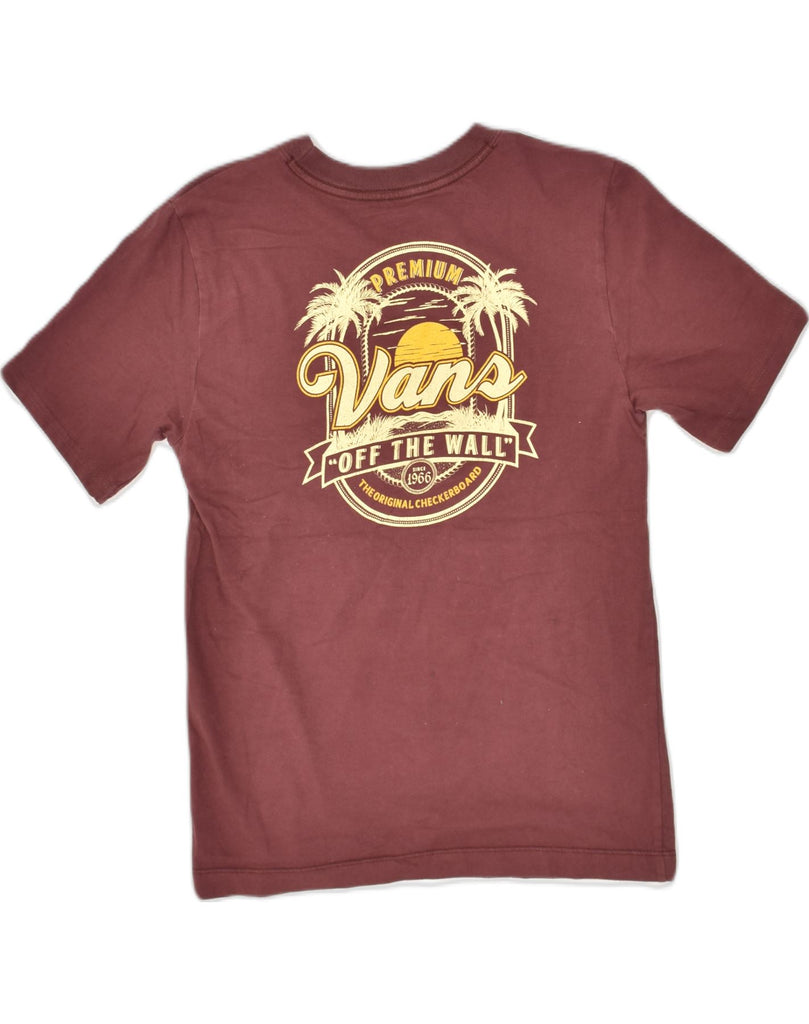 VANS Mens Graphic T-Shirt Top Small Maroon Cotton | Vintage Vans | Thrift | Second-Hand Vans | Used Clothing | Messina Hembry 