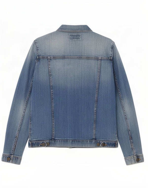 Fat Face Womens Denim Jacket UK 12 Medium Blue Cotton