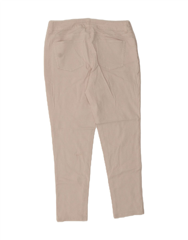 CHAPS Womens Casual Trousers US 8 Medium W30 L27 Purple Houndstooth Vintage Chaps and Second-Hand Chaps from Messina Hembry 