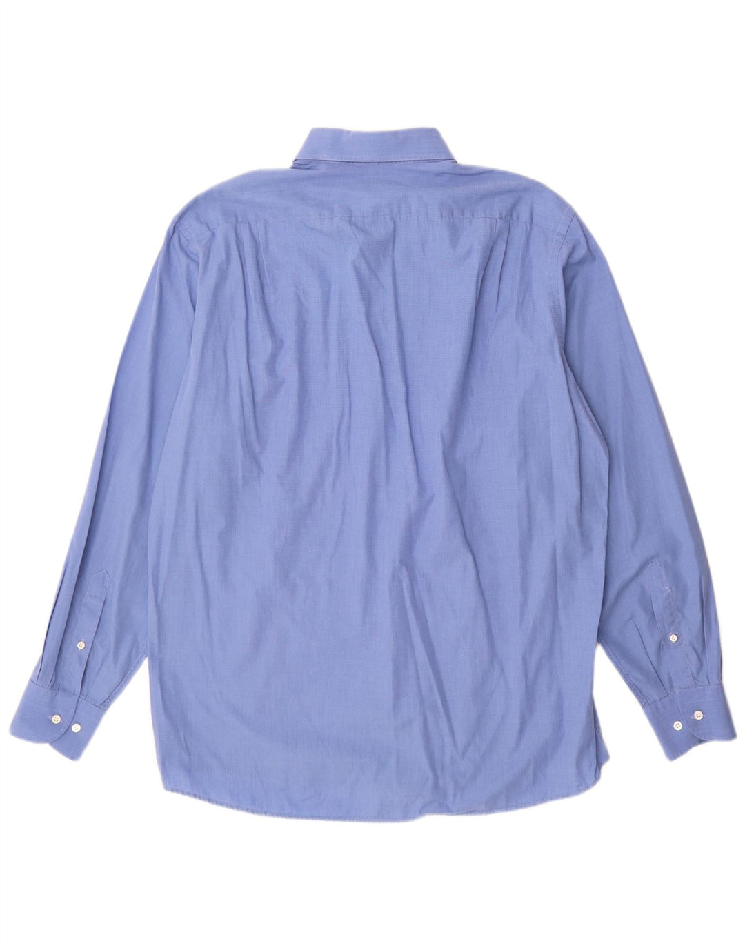 Hugo Boss Mens Shirt Size 16 1/2 42 Large Blue Cotton