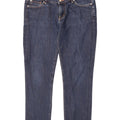 GAS Womens Crop Slim Jeans W29 L24 Blue Cotton