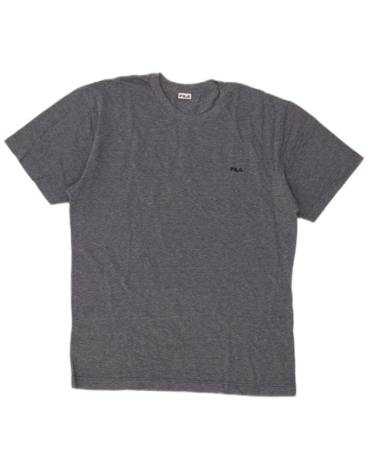 Fila Mens T-Shirt Top Large Navy Blue Cotton
