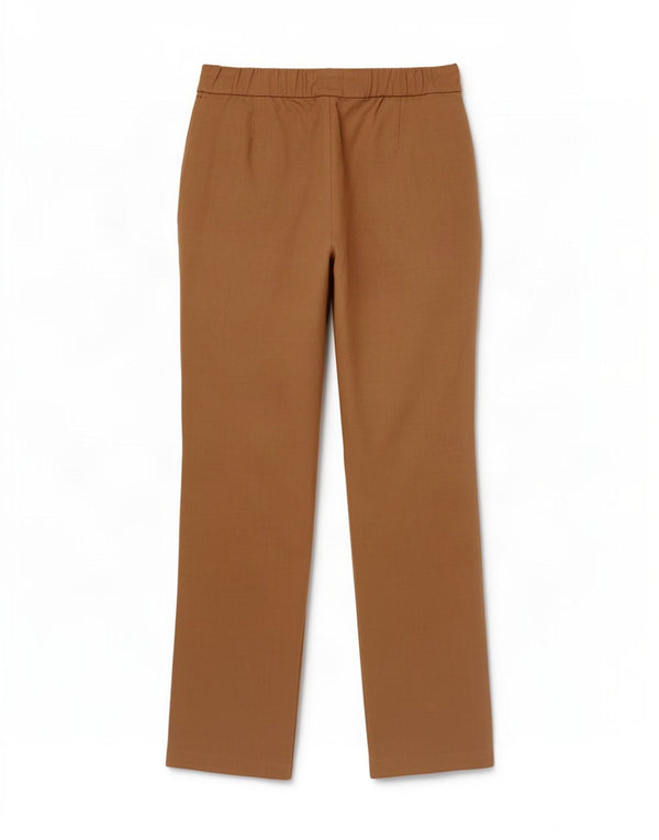 Marks & Spencer Womens Slim Suit Trousers UK 10 Small W32 L28 Beige