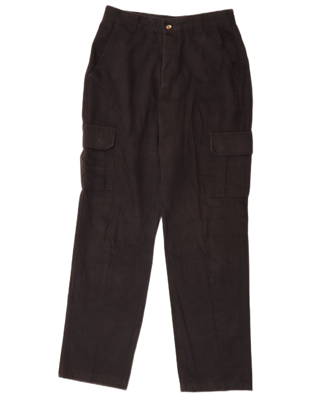 Lee Mens Straight Cargo Trousers W32 L34 Black Cotton