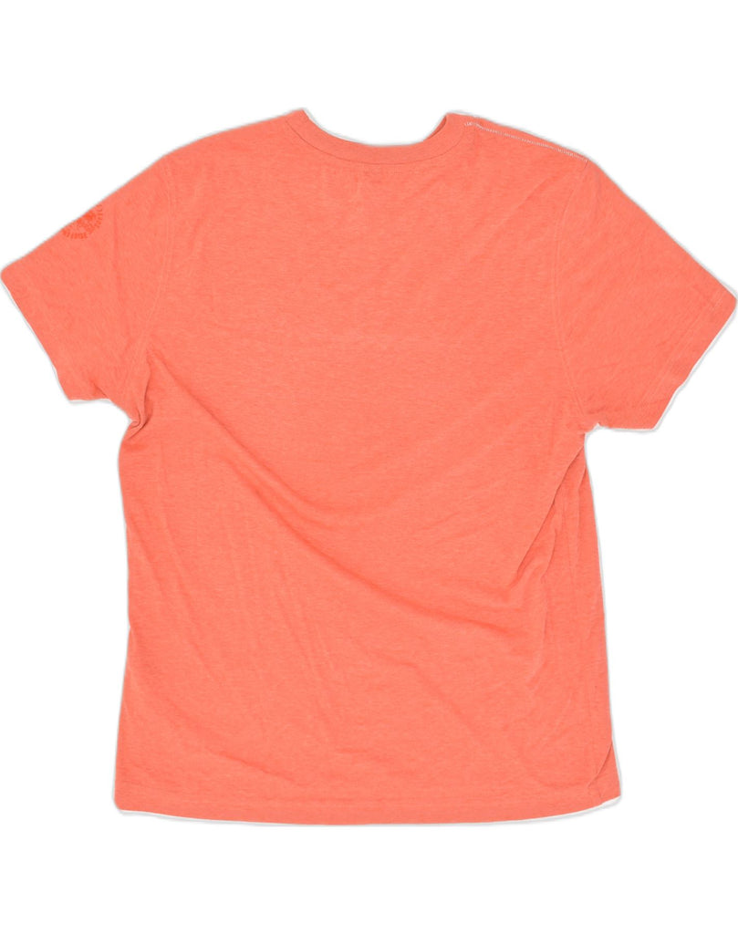 NAPAPIJRI Mens T-Shirt Top Large Orange Polyester | Vintage Napapijri | Thrift | Second-Hand Napapijri | Used Clothing | Messina Hembry 