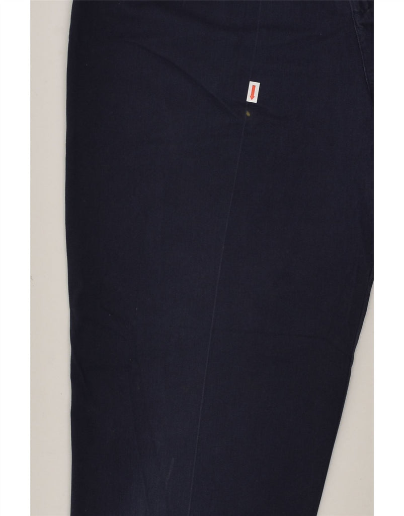 LEE Womens Tapered Chino Trousers US 12 Large W28 L30 Navy Blue Cotton | Vintage Lee | Thrift | Second-Hand Lee | Used Clothing | Messina Hembry 