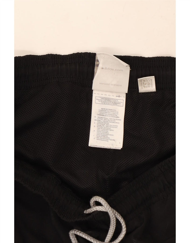 Adidas Mens Tracksuit Trousers Joggers Small Black Polyester