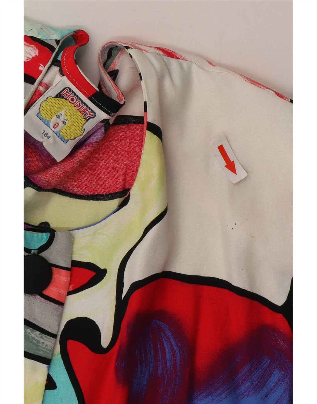 C&A Womens Abstract Pattern Shirt Blouse UK 16 Large Multicoloured