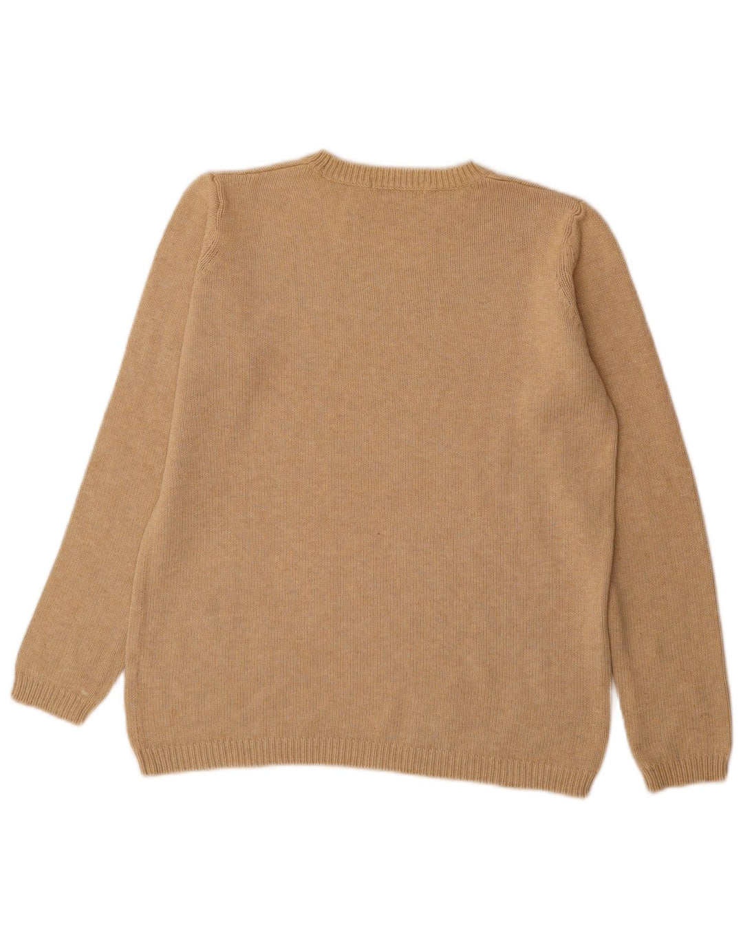 Marks & Spencer Womens Oversized Boat Neck Jumper Sweater UK 10 Small Beige