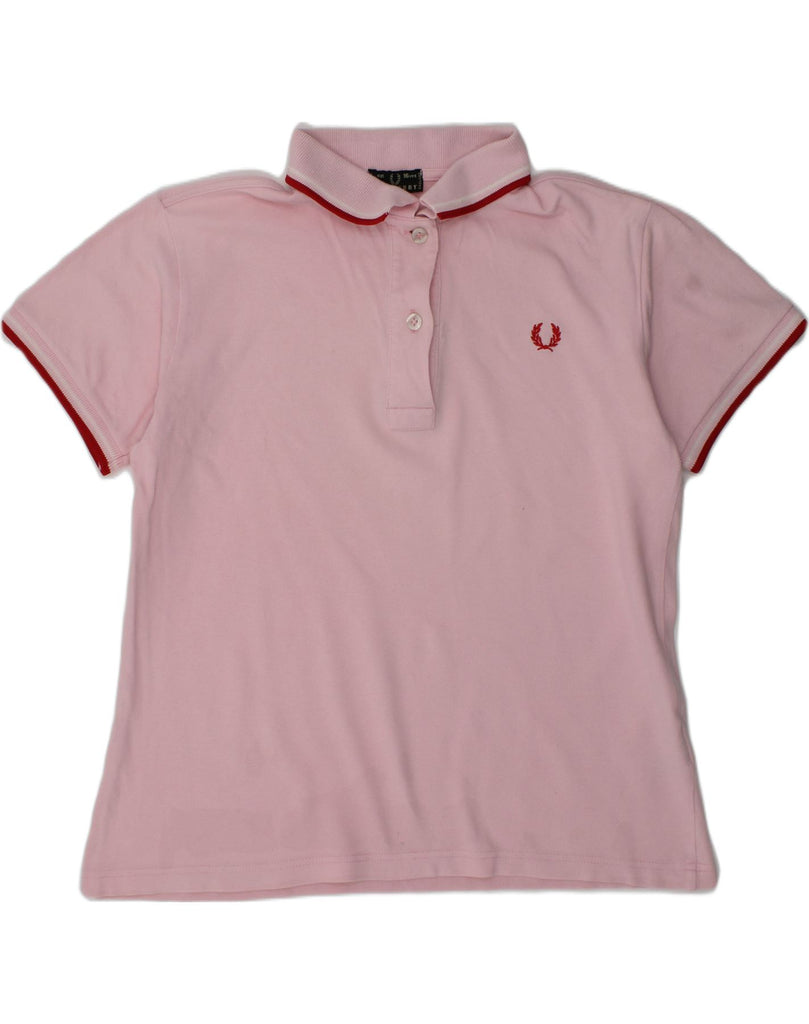 FRED PERRY Girls Polo Shirt 15-16 Years Pink Cotton | Vintage Fred Perry | Thrift | Second-Hand Fred Perry | Used Clothing | Messina Hembry 