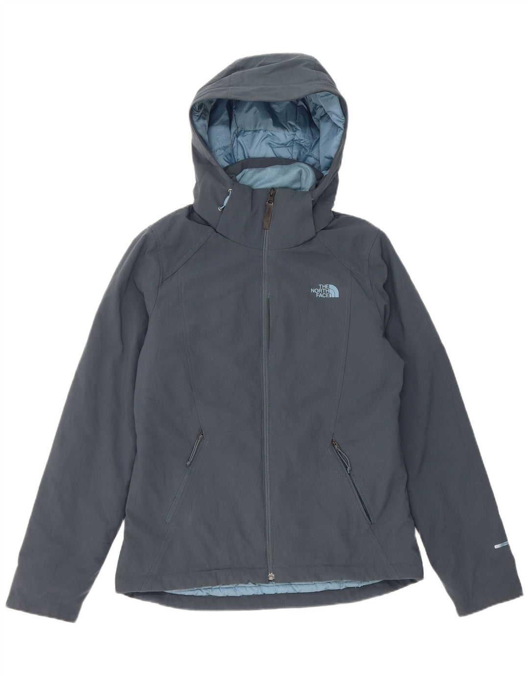 The North Face Womens Hooded Windbreaker Jacket UK 10 Small Navy Blue