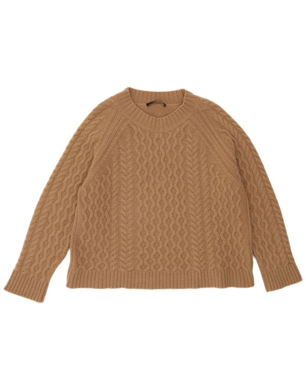 Max Mara Womens Weekend Boat Neck Jumper Sweater UK 16 Large Beige