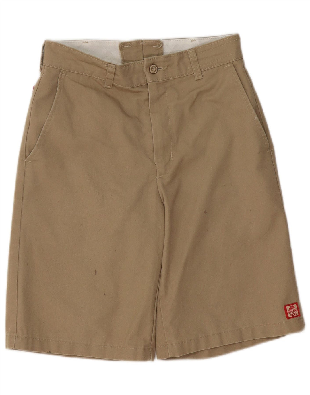 Vans Mens Red Kap Chino Shorts W28 Small Khaki Polyester