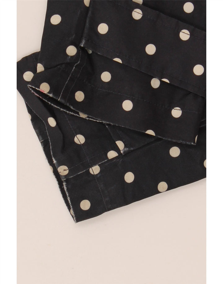 JOULES Womens Oversized Windbreaker Coat UK 10 Small Navy Blue Polka Dot
