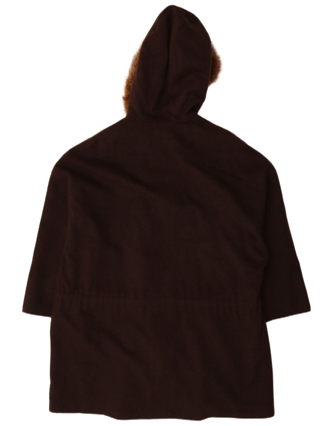 Admont Womens Hooded Oversized Overcoat EU 42 Large Brown Wool