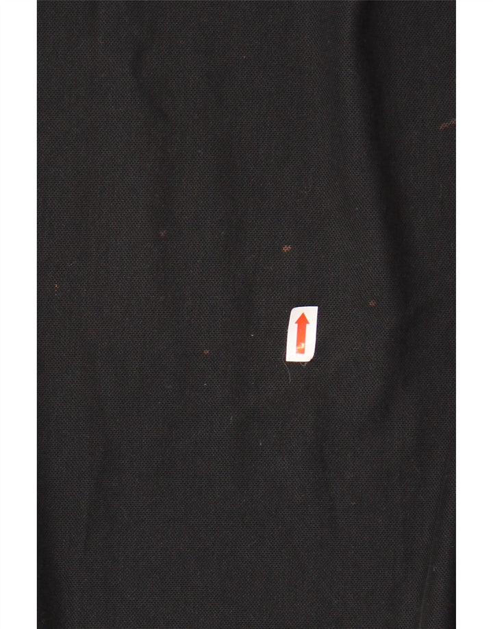 CALVIN KLEIN Mens Polo Shirt Large Black Cotton