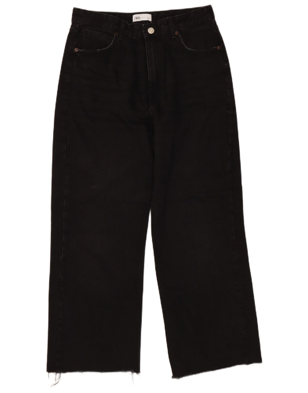 Zara Womens Loose Jeans EU 42 Large W32 L28 Black