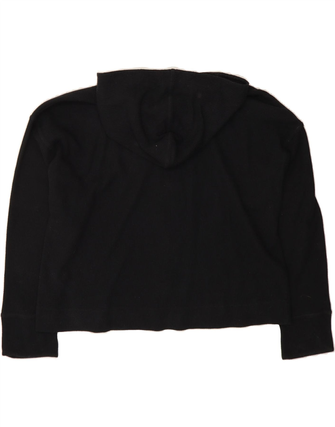 LOTTO Womens Oversized Zip Hoodie Sweater UK 12 Medium Black Polyester Vintage Lotto and Second-Hand Lotto from Messina Hembry 