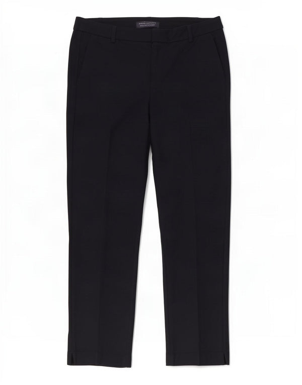 Marks & Spencer Womens Straight Suit Trousers UK 14 Large W34 L27 Navy Blue