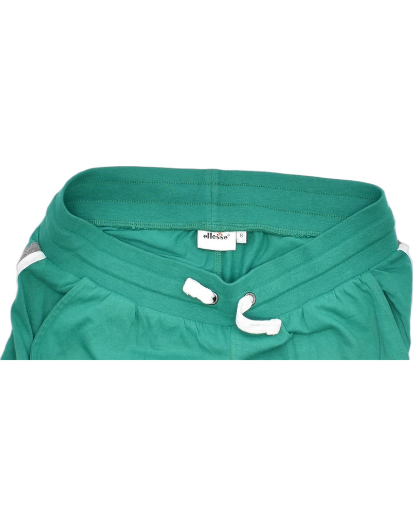 ELLESSE Womens Sport Shorts UK 8 Small Green Cotton | Vintage | Thrift | Second-Hand | Used Clothing | Messina Hembry 