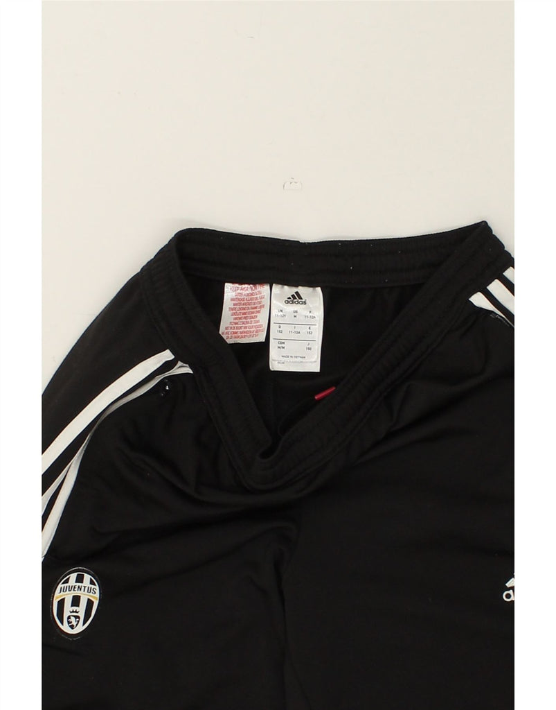 ADIDAS Boys Juventus Tracksuit Trousers Joggers 11-12 Years Black | Vintage Adidas | Thrift | Second-Hand Adidas | Used Clothing | Messina Hembry 