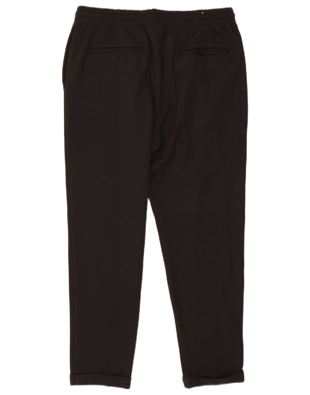 Zara Mens Slim Chino Trousers Large W32 L27 Black Polyester
