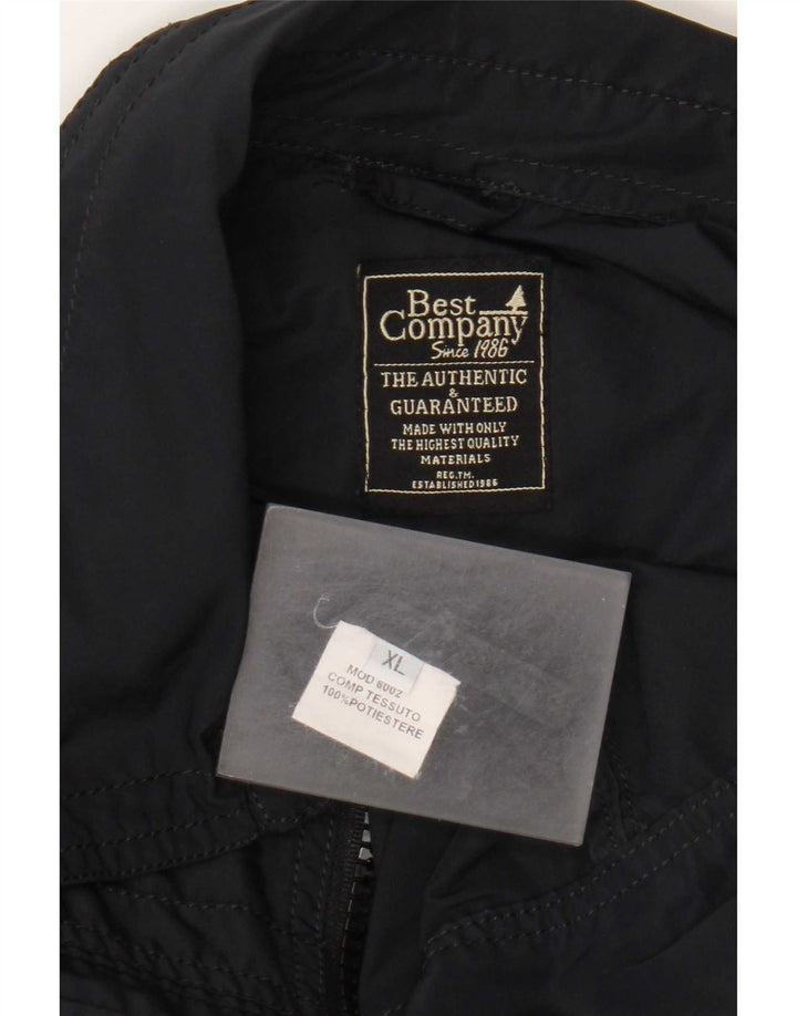Best Company Mens Utility Jacket UK 42 XL Navy Blue Polyester