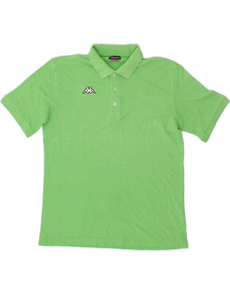 KAPPA Mens Polo Shirt XL Green Cotton Vintage Kappa and Second-Hand Kappa from Messina Hembry 