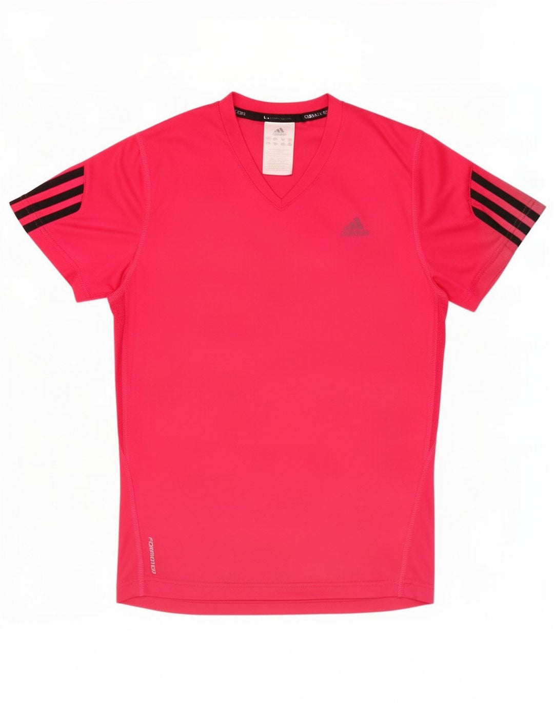 Adidas Womens Climacool T-Shirt Top UK 12 Medium Pink Polyester