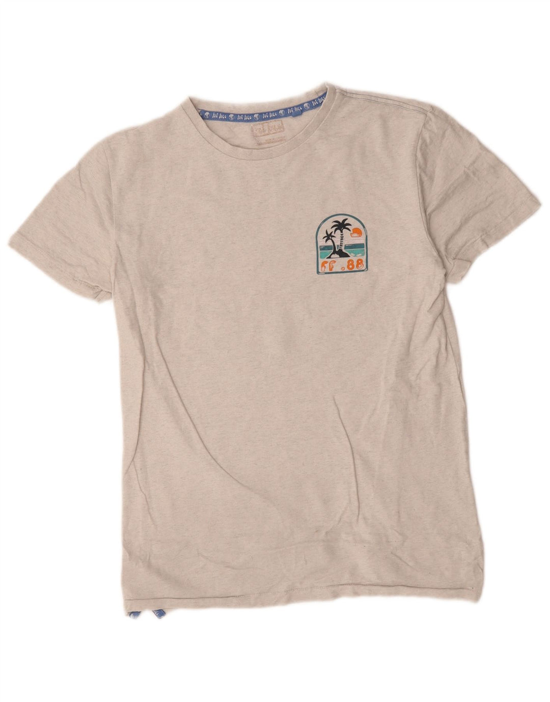 Fat Face Mens Graphic T-Shirt Top Small Grey