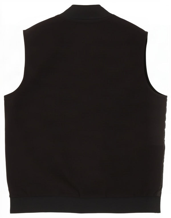 Marks & Spencer Mens Autograph Padded Gilet UK 42 XL Black Cotton