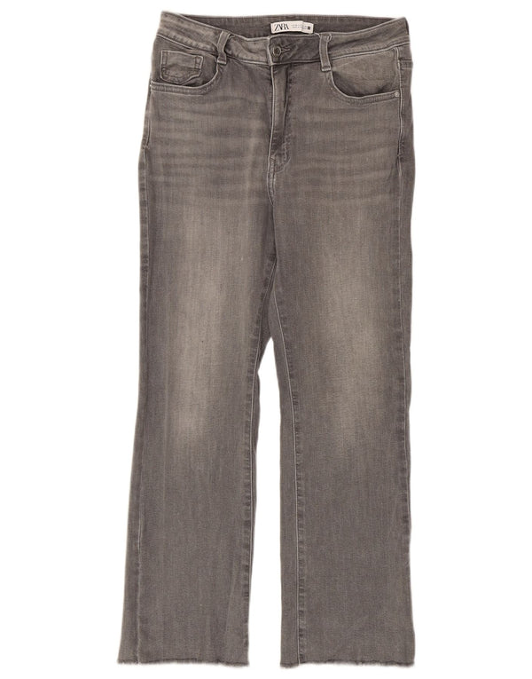Zara Womens Straight Jeans EU 38 Small W28 L26 Grey Cotton