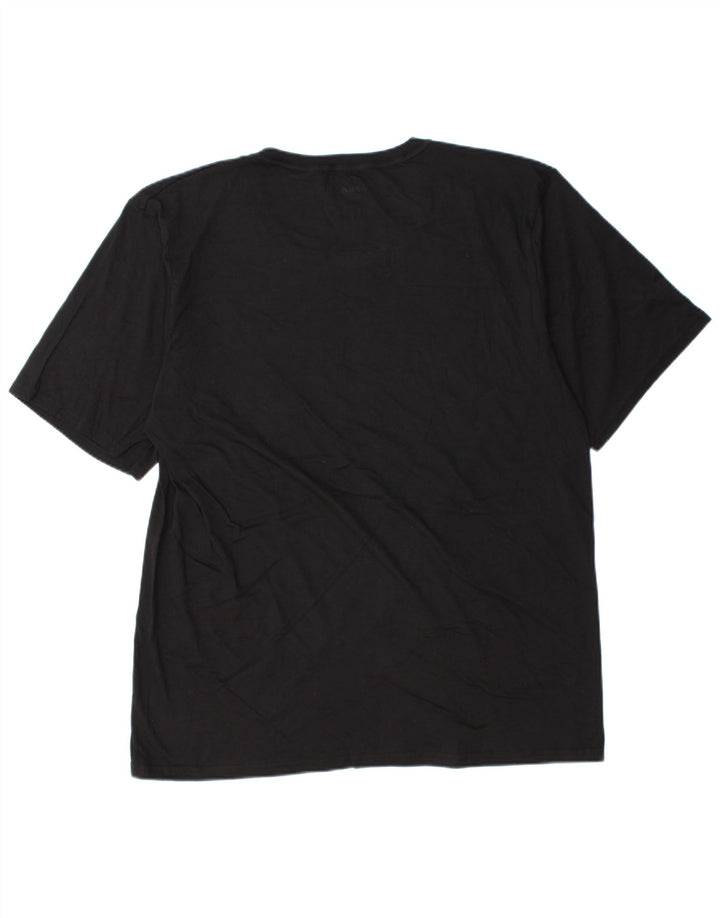 Fila Mens T-Shirt Top 2XL Black