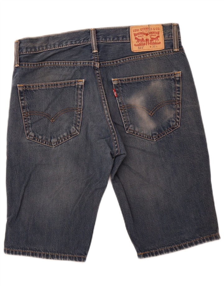 LEVI'S Mens 511 Denim Shorts W32 Medium Blue