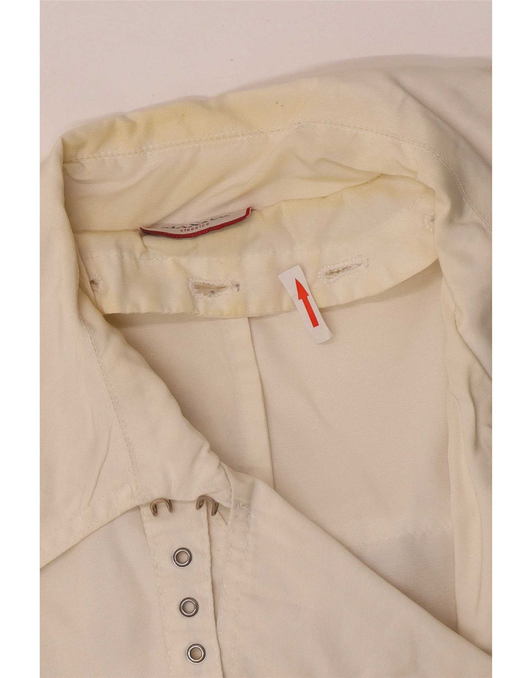 Max & Co. Womens Trench Coat UK 14 Medium Off White Polyamide