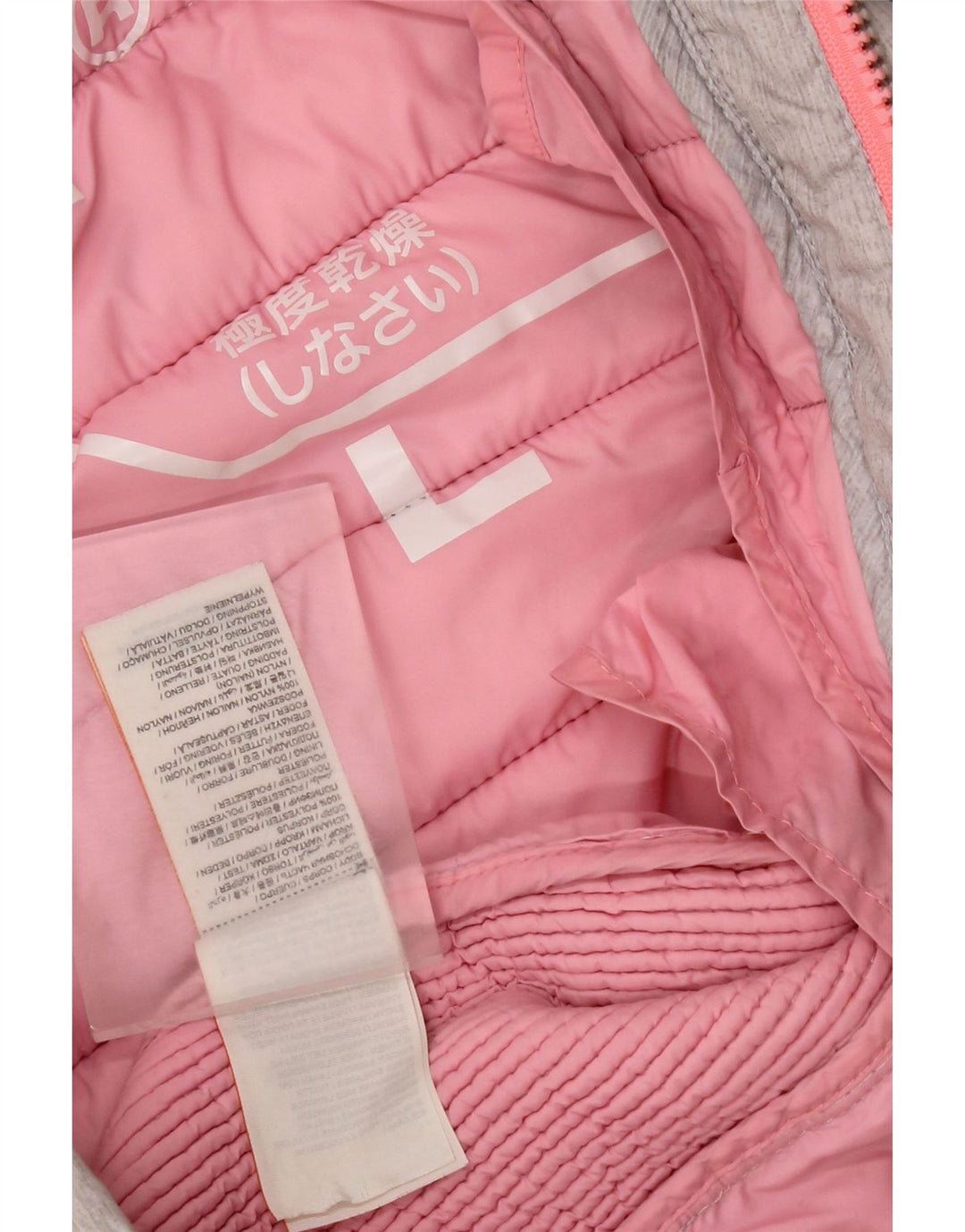 Superdry Womens Hooded Padded Jacket UK 14 Large Grey Polyester