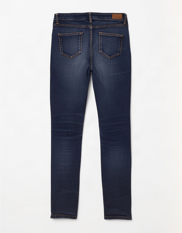 Fat Face Womens Skinny Jeans UK 12 W32 L29 Blue Cotton