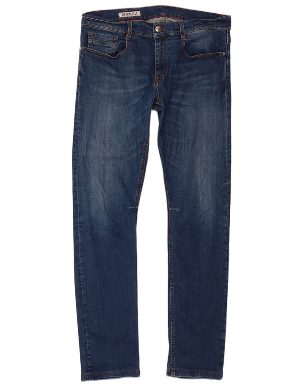 Bikkembergs Mens Slim Jeans W34 L32 Blue
