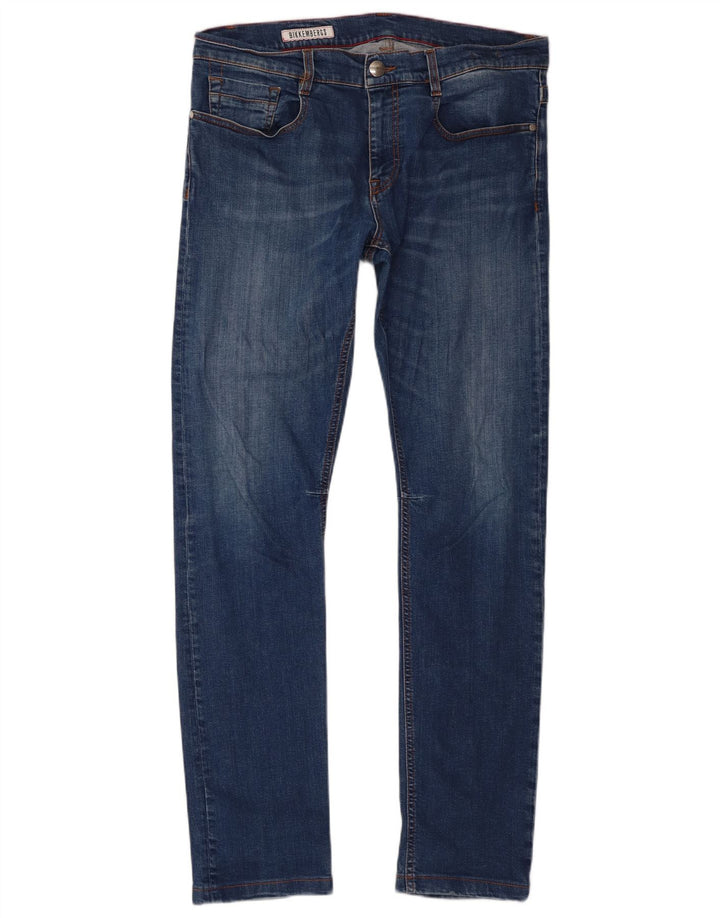 Bikkembergs Mens Slim Jeans W34 L32 Blue