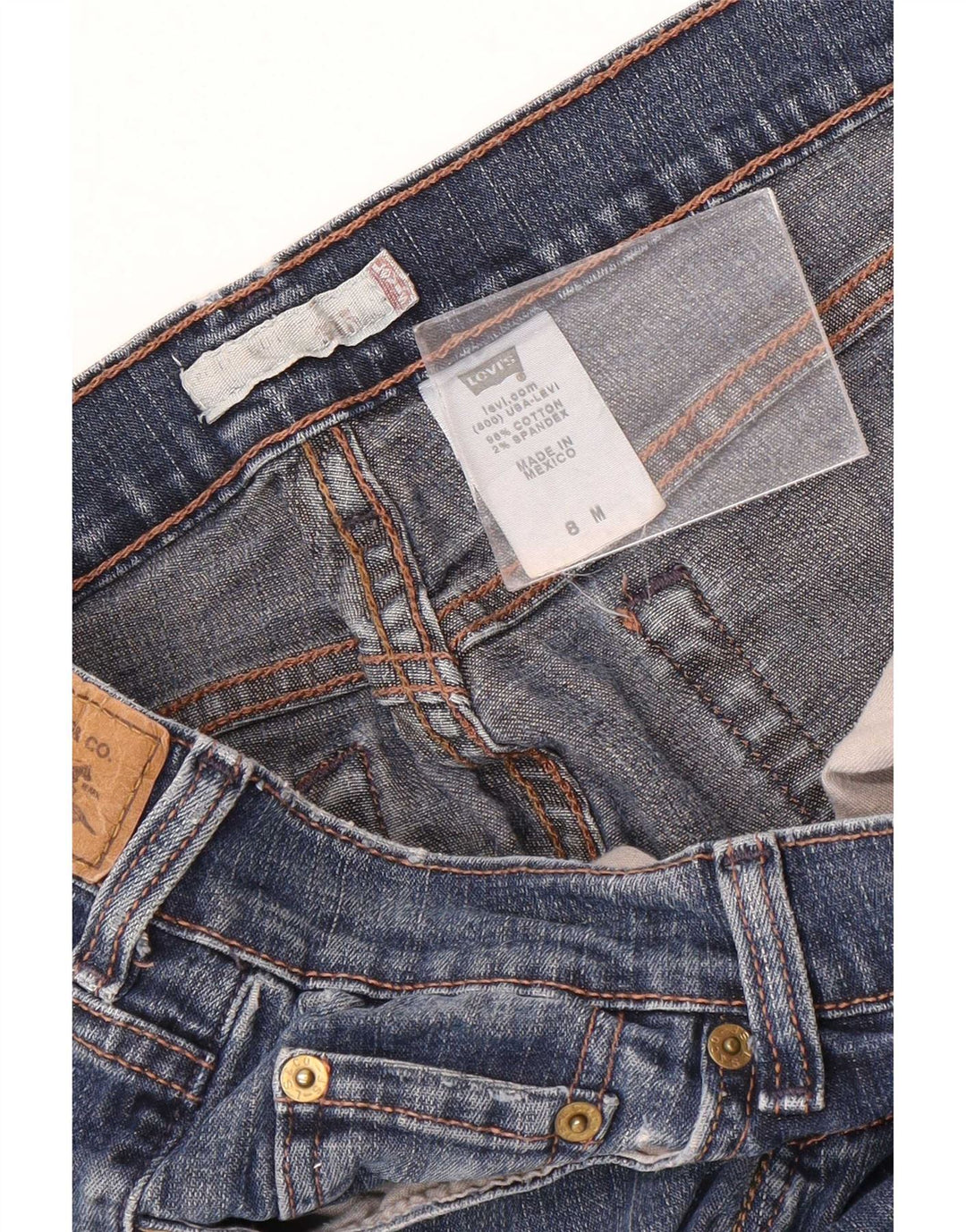 Levi's Womens 515 Bootcut Jeans US 8 Medium W30 L31 Blue Cotton