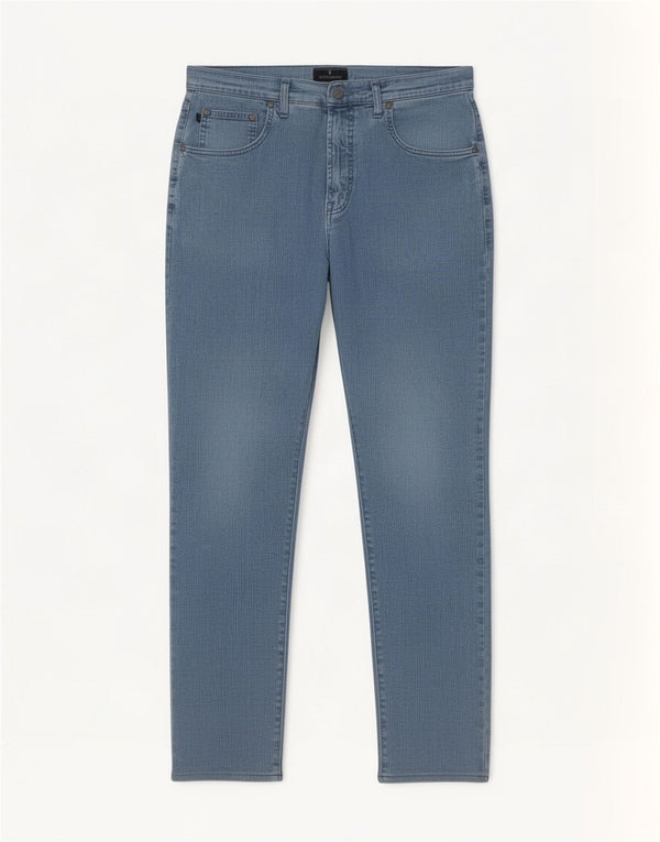 Trussardi Mens Slim Jeans W35 L32 Blue Cotton