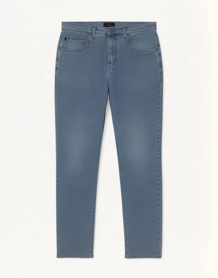 Trussardi Mens Slim Jeans W35 L32 Blue Cotton