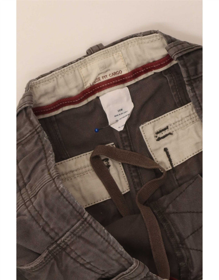 Gap Mens Cargo Shorts W28 Small Grey Cotton