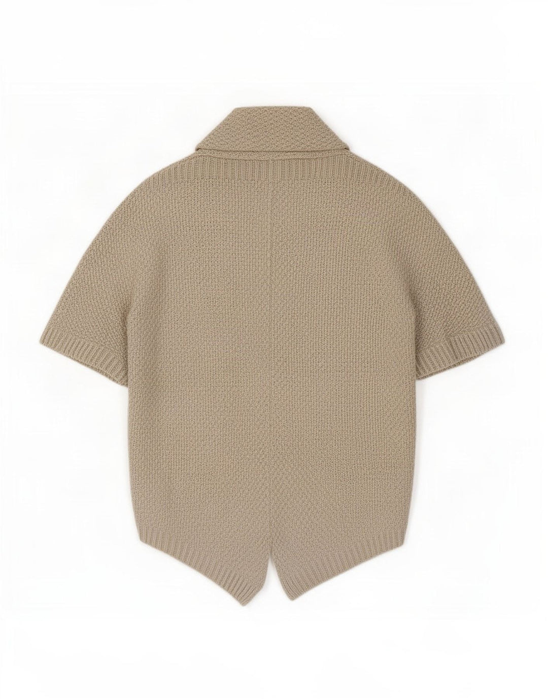Zara Womens Oversized Short Sleeve Open Cardigan Sweater UK 14 Medium Beige