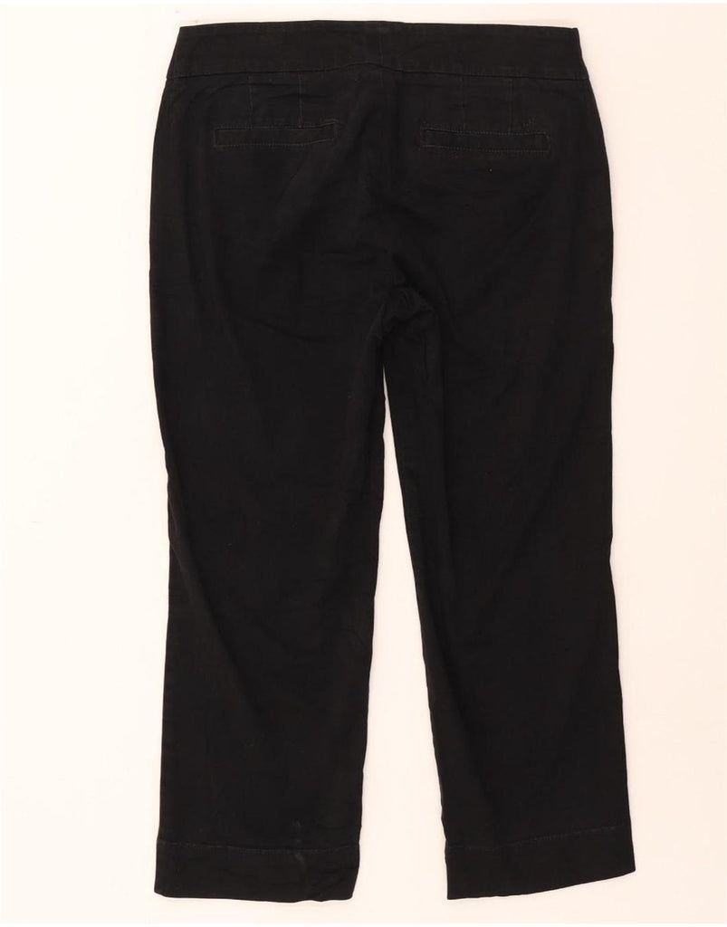 TOMMY HILFIGER Womens Straight Capri Trousers US 8 Medium W31 L24 Black Vintage Tommy Hilfiger and Second-Hand Tommy Hilfiger from Messina Hembry 
