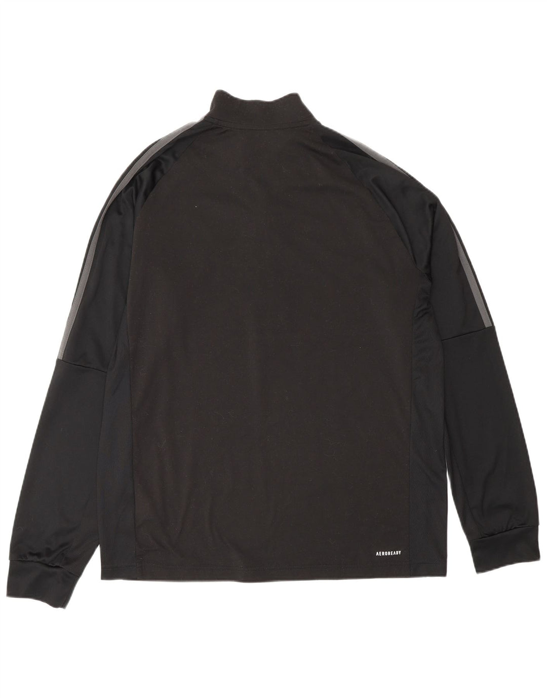 Adidas Mens Pullover Tracksuit Top Large Black Polyester