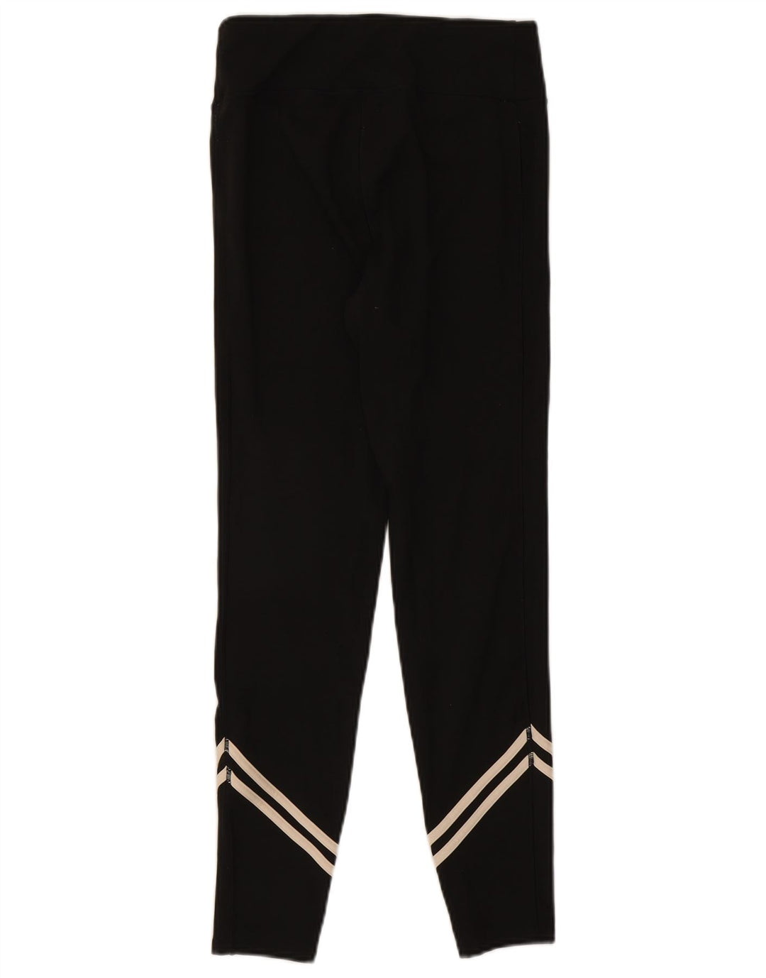 JACK WILLS Womens Leggings UK 12 Medium  Black Striped Polyester
