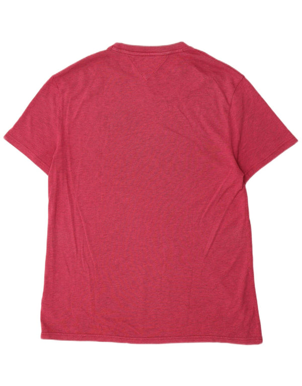 Tommy Hilfiger Mens T-Shirt Top XL Red Cotton