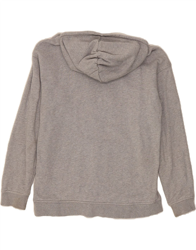 ADIDAS Womens Graphic Hoodie Jumper UK 10 Small  Grey Vintage Adidas and Second-Hand Adidas from Messina Hembry 
