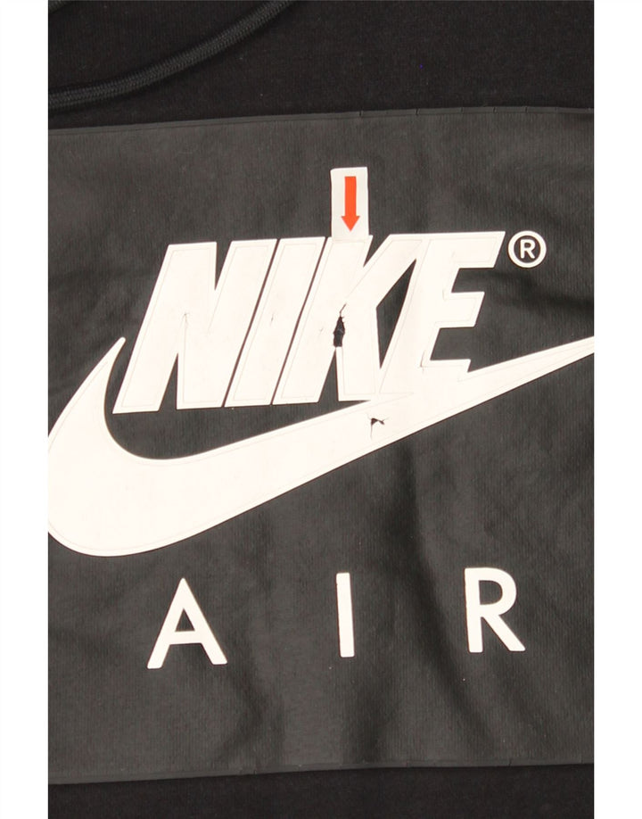 NIKE Mens Graphic Hoodie Jumper Large Black Cotton Vintage Nike and Second-Hand Nike from Messina Hembry 